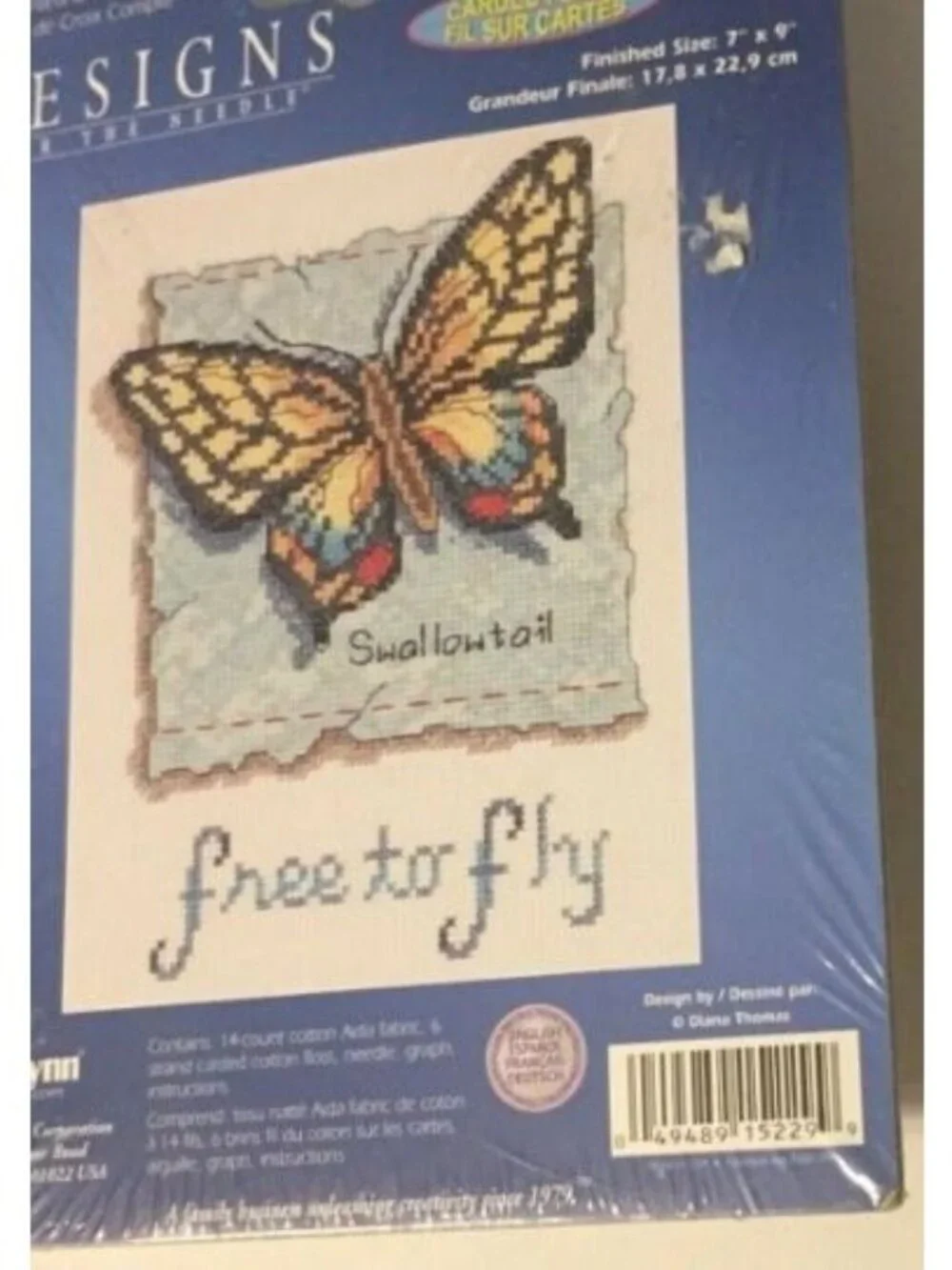 Cross Stitch Kit Janlynn Needlecraft Designs For The Needle Free to Fly Counted